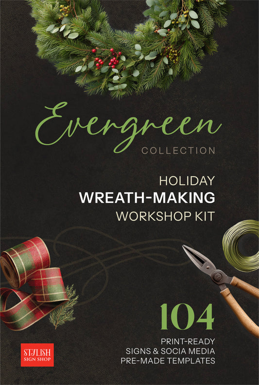Evergreen Collection Wreath-Making Workshop Kit