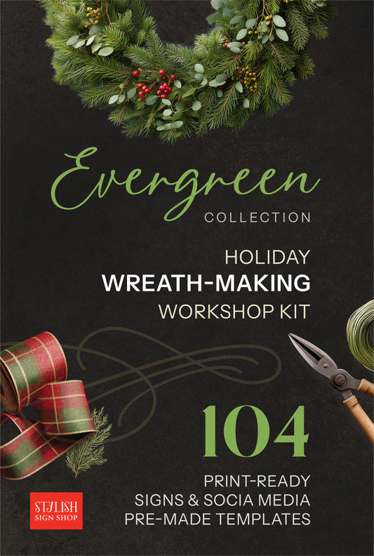 Evergreen Collection Wreath-Making Workshop Kit