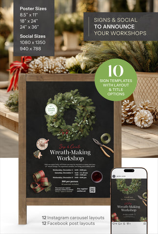 Evergreen Collection Wreath-Making Workshop Kit