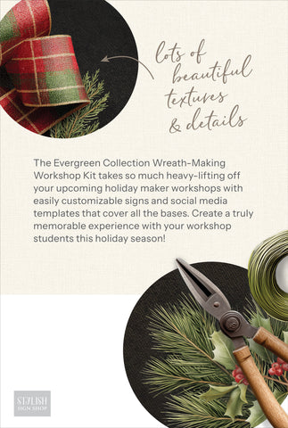 Evergreen Collection Wreath-Making Workshop Kit