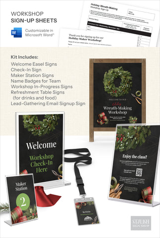 Evergreen Collection Wreath-Making Workshop Kit