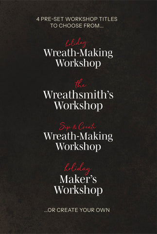 Evergreen Collection Wreath-Making Workshop Kit